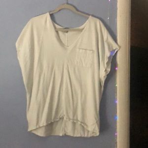 Plain white shirt with pocket